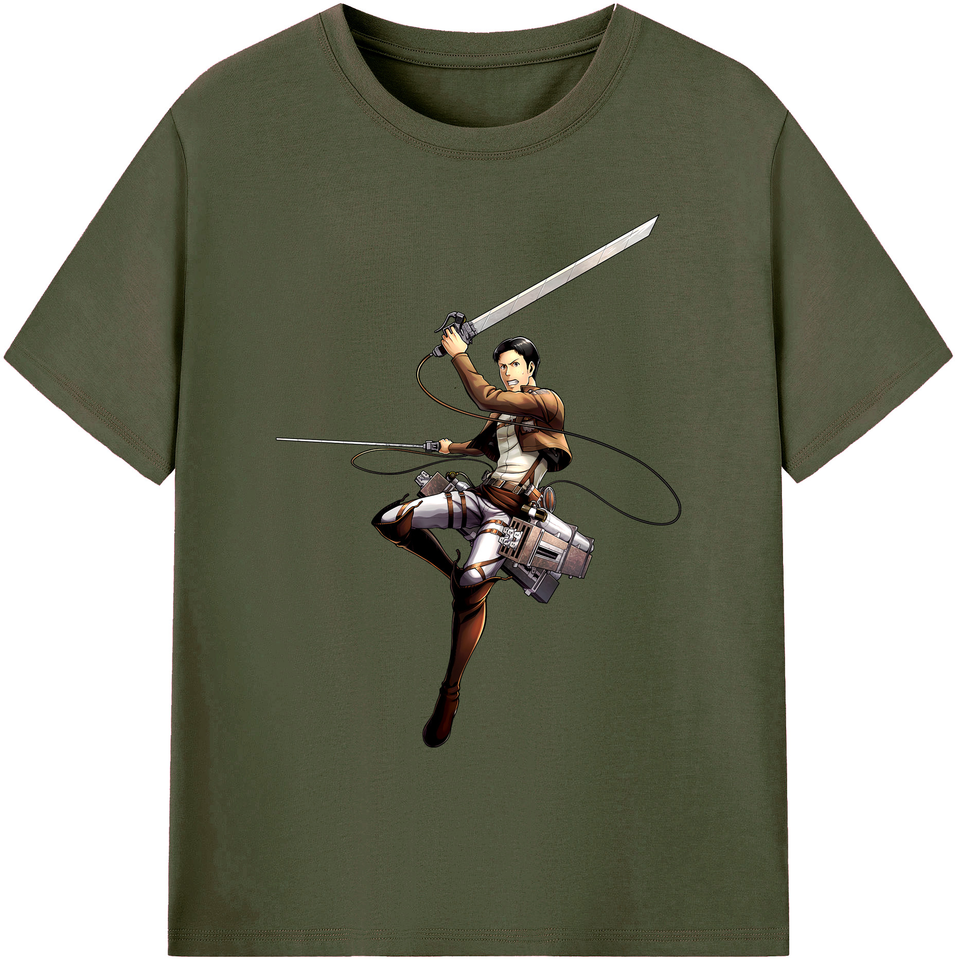 （画像用） 進撃の巨人 Attack on Titan 綿100％ メンズ半袖Tシャツ｜肌触りやわらか＆通気性